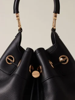 Vedi Tutti|Borse Hobo<Borbonese COLLIER BORSA HOBO MEDIUM NERO
