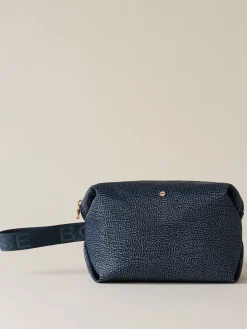 Vedi Tutti|Beauty Case<Borbonese COSMETIC CASE CLASSICA MEDIUM BLU LAPIS