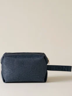 Vedi Tutti|Beauty Case<Borbonese COSMETIC CASE CLASSICA MEDIUM BLU LAPIS