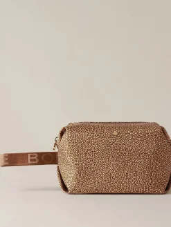 Vedi Tutti|Beauty Case<Borbonese COSMETIC CASE CLASSICA MEDIUM BEIGE/MARRONE