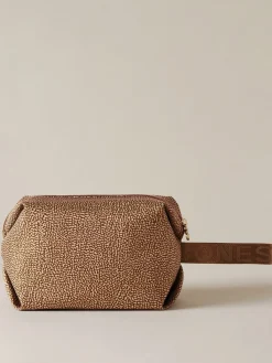Vedi Tutti|Beauty Case<Borbonese COSMETIC CASE CLASSICA MEDIUM BEIGE/MARRONE