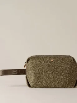 Vedi Tutti|Beauty Case<Borbonese COSMETIC CASE CLASSICA MEDIUM OLIVE