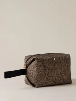 Vedi Tutti|Beauty Case<Borbonese COSMETIC CASE CLASSICA MEDIUM OP NATURALE/NERO