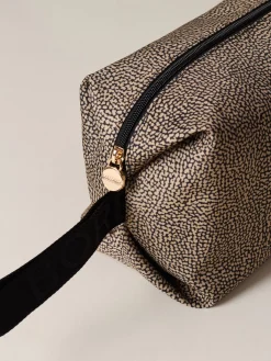 Vedi Tutti|Beauty Case<Borbonese COSMETIC CASE CLASSICA MEDIUM OP NATURALE/NERO