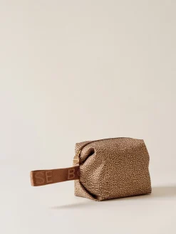 Vedi Tutti|Beauty Case<Borbonese COSMETIC CASE SMALL BEIGE/MARRONE