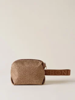 Vedi Tutti|Beauty Case<Borbonese COSMETIC CASE SMALL BEIGE/MARRONE