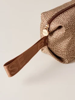 Vedi Tutti|Beauty Case<Borbonese COSMETIC CASE SMALL BEIGE/MARRONE