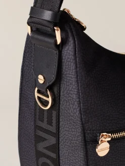 Vedi Tutti|Borse A Tracolla<Borbonese ECO LINE LUNA BAG MEDIUM DARK BLACK