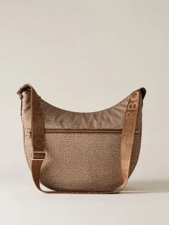 Vedi Tutti|Borse A Tracolla<Borbonese ECO LINE LUNA BAG MEDIUM BEIGE/MARRONE