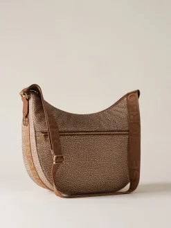 Vedi Tutti|Borse A Tracolla<Borbonese ECO LINE LUNA BAG MEDIUM BEIGE/MARRONE