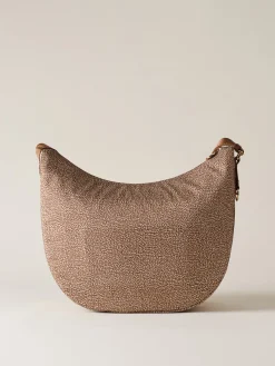 Vedi Tutti|Borse A Tracolla<Borbonese ECO LINE LUNA BAG MEDIUM BEIGE/MARRONE