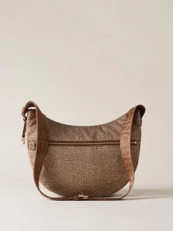 Vedi Tutti|Borse A Tracolla<Borbonese ECO LINE LUNA BAG MIDDLE BEIGE/MARRONE