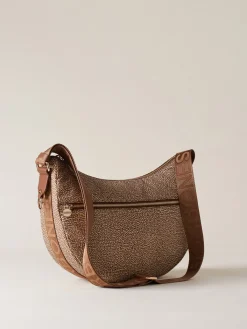 Vedi Tutti|Borse A Tracolla<Borbonese ECO LINE LUNA BAG MIDDLE BEIGE/MARRONE