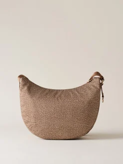 Vedi Tutti|Borse A Tracolla<Borbonese ECO LINE LUNA BAG MIDDLE BEIGE/MARRONE