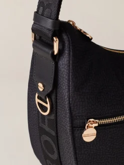 Vedi Tutti|Borse A Tracolla<Borbonese ECO LINE LUNA BAG MIDDLE DARK BLACK