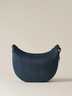 Vedi Tutti|Borse A Tracolla<Borbonese ECO LINE LUNA BAG MIDDLE BLU LAPIS