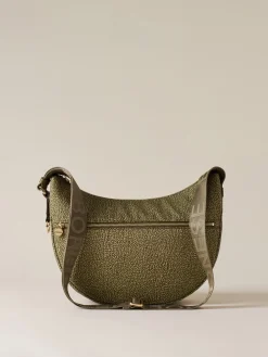 Vedi Tutti|Borse A Tracolla<Borbonese ECO LINE LUNA BAG MIDDLE OLIVE