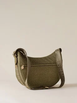 Vedi Tutti|Borse A Tracolla<Borbonese ECO LINE LUNA BAG MIDDLE OLIVE