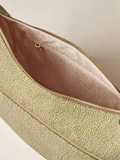 Vedi Tutti|Borse A Tracolla<Borbonese ECO LINE LUNA BAG MIDDLE OLIVE