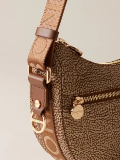 Vedi Tutti|Borse A Tracolla<Borbonese ECO LINE LUNA BAG MINI BEIGE/MARRONE