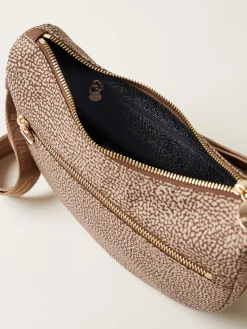 Vedi Tutti|Borse A Tracolla<Borbonese ECO LINE LUNA BAG MINI BEIGE/MARRONE