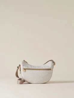 Vedi Tutti|Borse A Tracolla<Borbonese ECO LINE LUNA BAG MINI WHITE COTTON