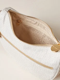 Vedi Tutti|Borse A Tracolla<Borbonese ECO LINE LUNA BAG MINI WHITE COTTON