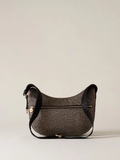 Vedi Tutti|Borse A Tracolla<Borbonese ECO LINE LUNA BAG SMALL OP NATURALE/NERO