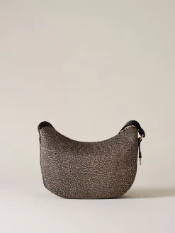 Vedi Tutti|Borse A Tracolla<Borbonese ECO LINE LUNA BAG SMALL OP NATURALE/NERO