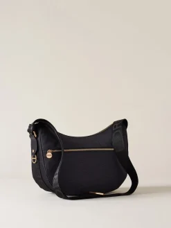 Vedi Tutti|Borse A Tracolla<Borbonese ECO LINE LUNA BAG SMALL DARK BLACK