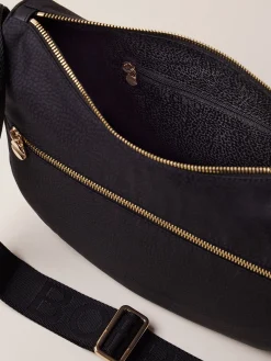 Vedi Tutti|Borse A Tracolla<Borbonese ECO LINE LUNA BAG SMALL DARK BLACK