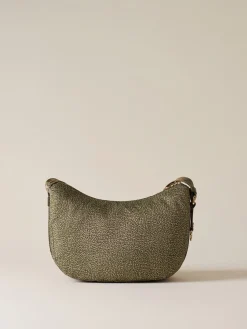 Vedi Tutti|Borse A Tracolla<Borbonese ECO LINE LUNA BAG SMALL OLIVE