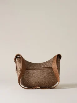 Vedi Tutti|Borse A Tracolla<Borbonese ECO LINE LUNA BAG SMALL BEIGE/MARRONE