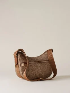 Vedi Tutti|Borse A Tracolla<Borbonese ECO LINE LUNA BAG SMALL BEIGE/MARRONE