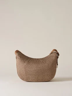 Vedi Tutti|Borse A Tracolla<Borbonese ECO LINE LUNA BAG SMALL BEIGE/MARRONE