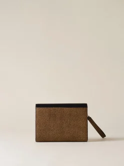 Vedi Tutti|Beauty Case<Borbonese FLAT POUCH OP NATURALE/NERO