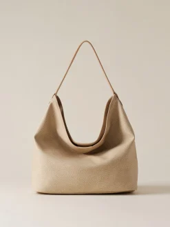 Vedi Tutti|Borse Hobo<Borbonese FLIGHT BORSA HOBO MEDIUM SABBIA