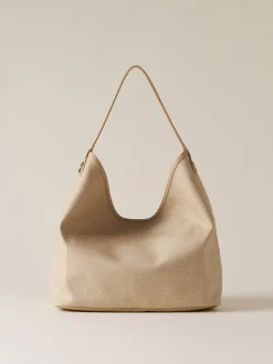 Vedi Tutti|Borse Hobo<Borbonese FLIGHT BORSA HOBO MEDIUM SABBIA