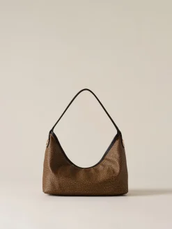 Vedi Tutti|Borse Hobo<Borbonese FLIGHT BORSA HOBO SMALL OP NATURALE/NERO
