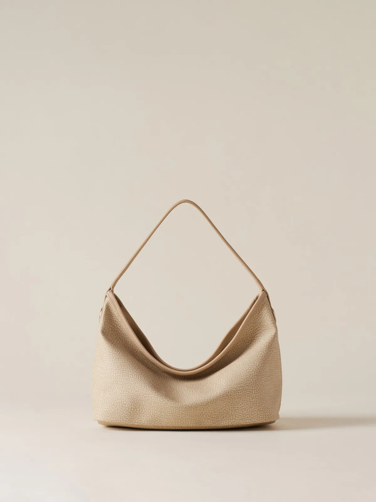Vedi Tutti|Borse Hobo<Borbonese FLIGHT BORSA HOBO SMALL SABBIA