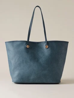 Vedi Tutti|Borse A Spalla<Borbonese FLIGHT BORSA SHOPPING LARGE DENIM