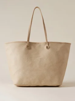 Vedi Tutti|Borse A Spalla<Borbonese FLIGHT BORSA SHOPPING LARGE SABBIA