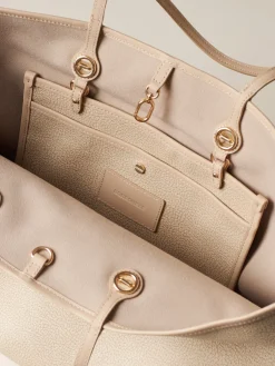 Vedi Tutti|Borse A Spalla<Borbonese FLIGHT BORSA SHOPPING LARGE SABBIA