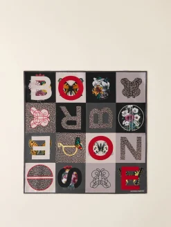 Vedi Tutti|Tessili<Borbonese FOULARD 50 X 50 OP NATURALE/GRIGIO