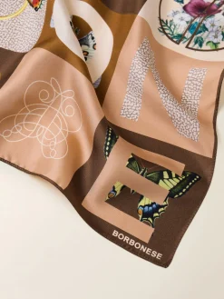 Vedi Tutti|Tessili<Borbonese FOULARD 50 X 50 SABBIA/RADICA