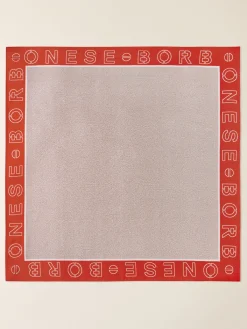 Vedi Tutti|Tessili<Borbonese FOULARD 90 X 90 SABBIA/RED PAPAYA