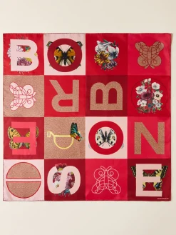 Vedi Tutti|Tessili<Borbonese FOULARD 90x90 QUARZO/MAGENTA