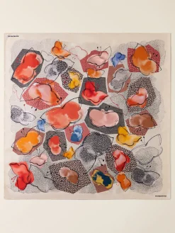 Vedi Tutti|Tessili<Borbonese FOULARD 90 X 90 PANNA/OP NATURALE