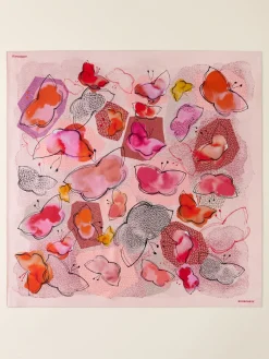 Vedi Tutti|Tessili<Borbonese FOULARD 90 X 90 ROSA