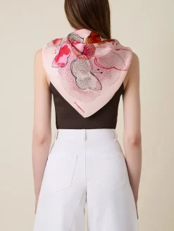 Vedi Tutti|Tessili<Borbonese FOULARD 90 X 90 ROSA